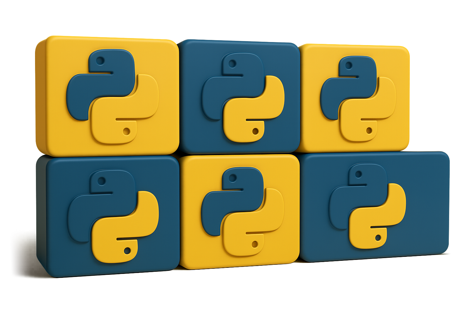 Illustration representing the beginning of a Python coding adventure