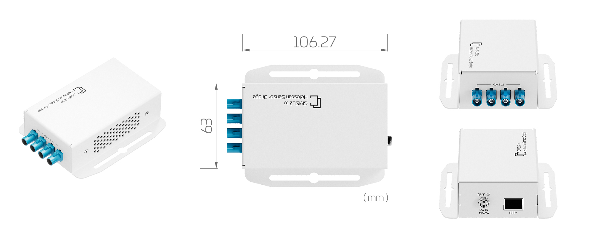 4×GMSL2 to Holoscan Sensor Bridge
