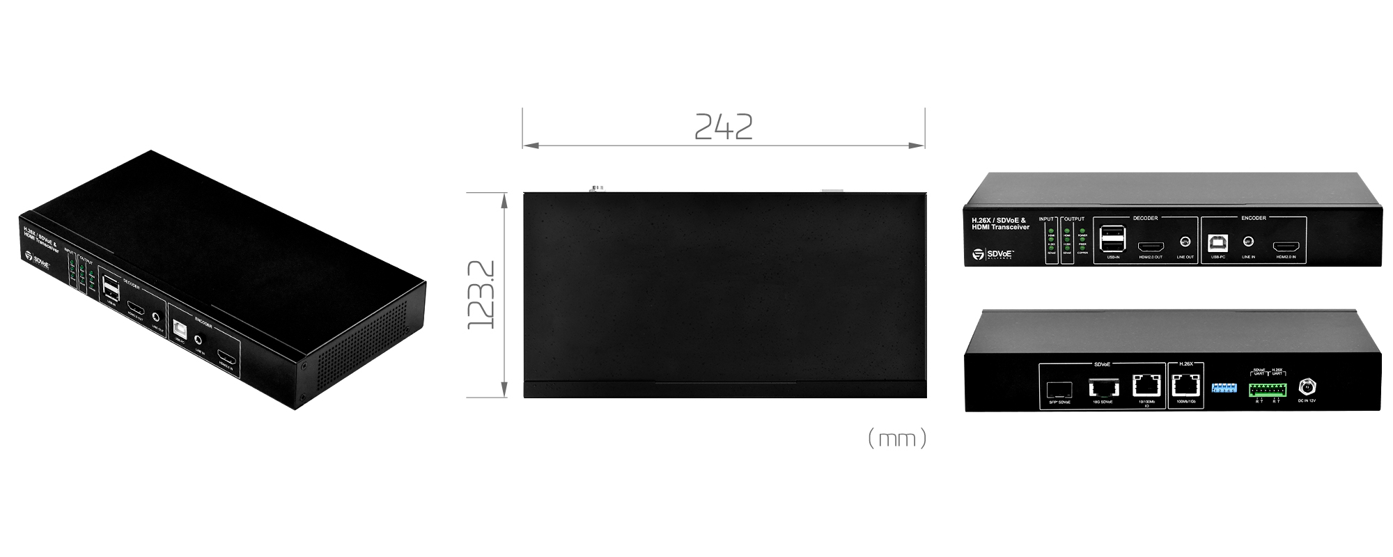 H.26X, SDVoE and HDMI2.0 Transceiver