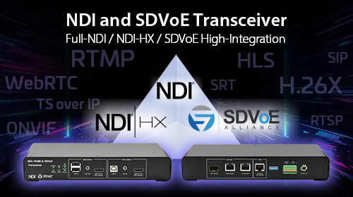 YUAN Launches World's First Three in One NDI and SDVoE Transceiver